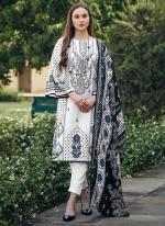 Pure Cotton White Festival Wear Digital Printed Straight Suit